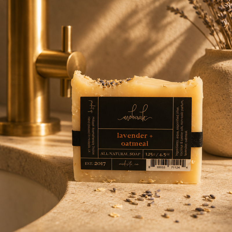 Mobaak Aromatherapy Shoppe Lavender + Oatmeal All Natural Soap Natural Bar Soap