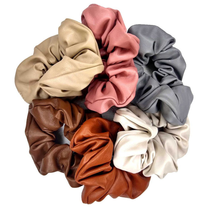 Threddies Leather Look Scrunchies