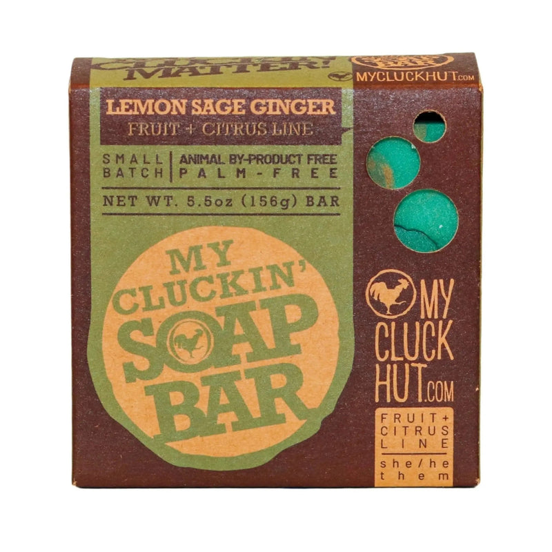 My Cluck Hut Lemon Sage Ginger | My Cluckin' Soap Bar Soap