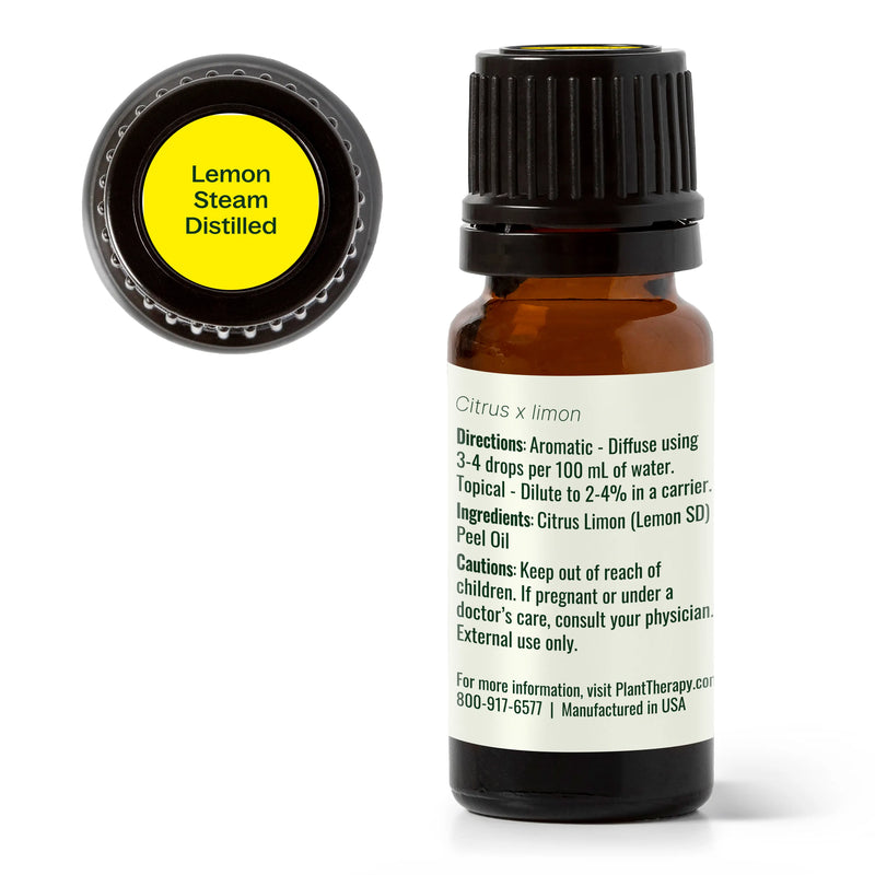 Plant Therapy Lemon Steam Distilled Essential Oil Essential Oil