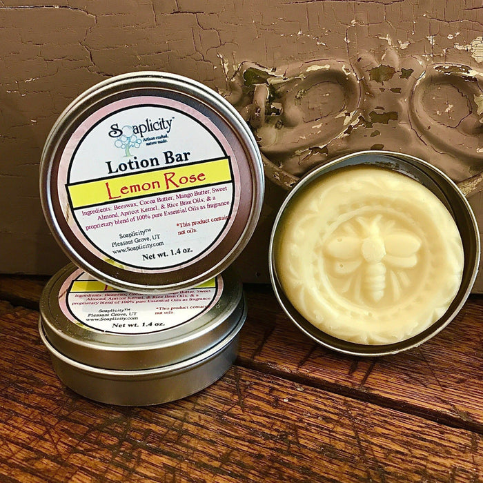 Soaplicity - Lemon Rose Lotion Bar