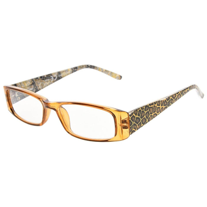 Eyekeeper.Com - Leopard Rectangle Reading Glasses Chic Readers R006A