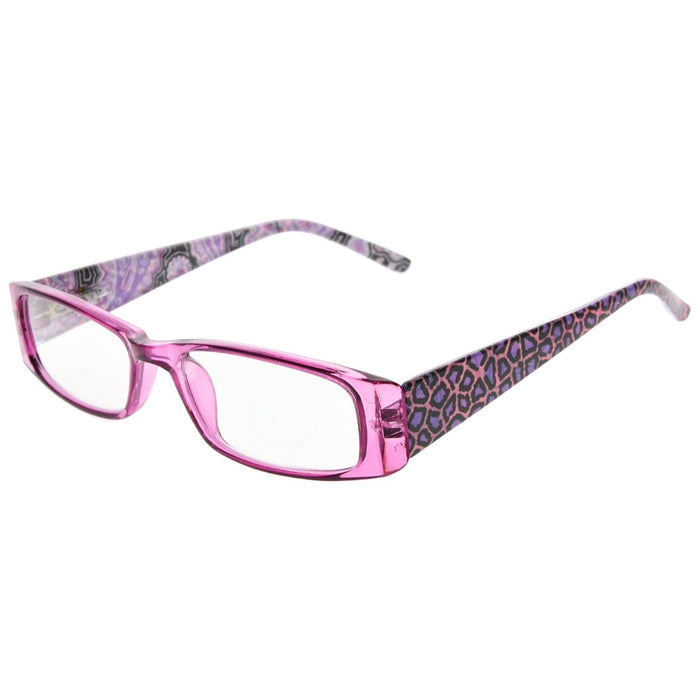 Eyekeeper.Com - Leopard Rectangle Reading Glasses Chic Readers R006A