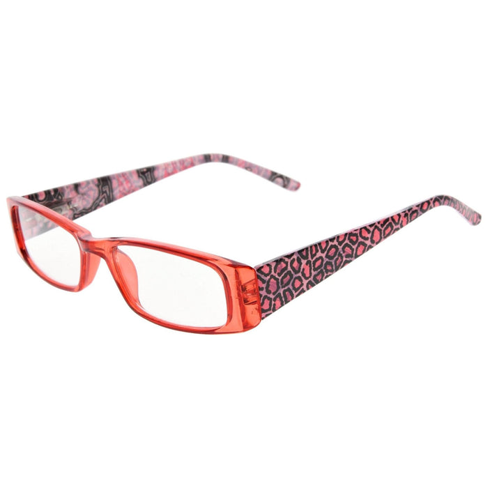 Eyekeeper.Com - Leopard Rectangle Reading Glasses Chic Readers R006A