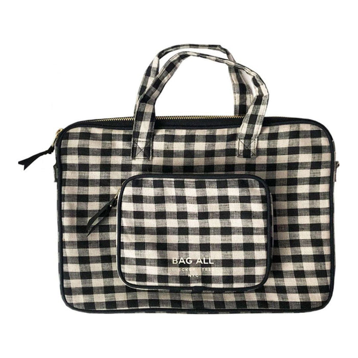 Bag-All - Laptop Case 13", Handle & Charger Pocket, Gingham