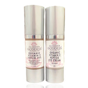 Glimmer Goddess® Organic Skin Care Organic Vitamin C Glow Duo – 20% Vitamin C + Peptide Eye Serum Serums