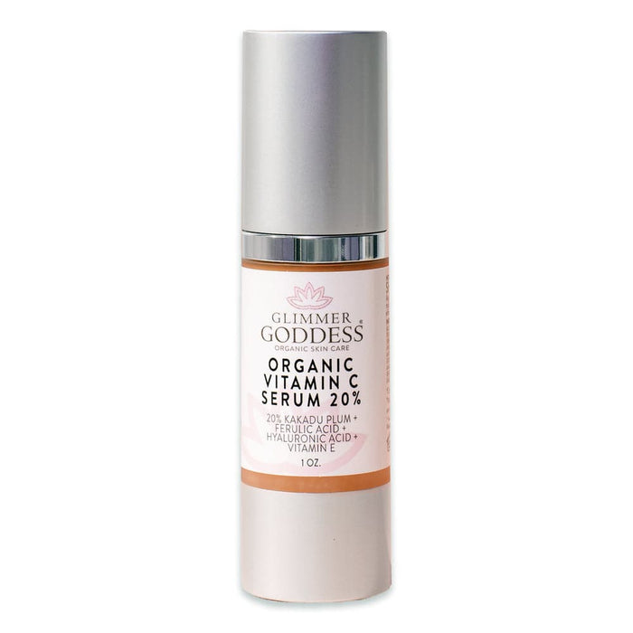 Glimmer Goddess® Organic Skin Care - Let'S Get Glowing! Organic Vitamin C Serum + Vitamin C Eye Cream