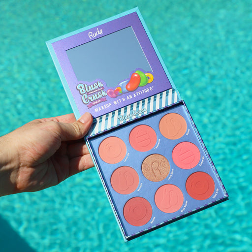 Rude Cosmetics Blush Crush 9 Color Blush Palette - Level Up Face