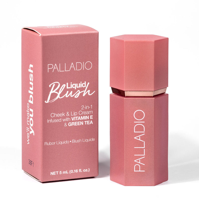 Palladio LIQUID BLUSH Blush & Lip Makeup White Smoke Deep Fuchsia - LIB06,Cool Pink - LIB05,Dusty Rose - LIB04,Dainty - LIB03,Rose Cloud - LIB02,Sunny Coral - LIB01