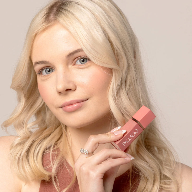 Palladio LIQUID BLUSH Blush & Lip Makeup Light Gray Deep Fuchsia - LIB06,Cool Pink - LIB05,Dusty Rose - LIB04,Dainty - LIB03,Rose Cloud - LIB02,Sunny Coral - LIB01