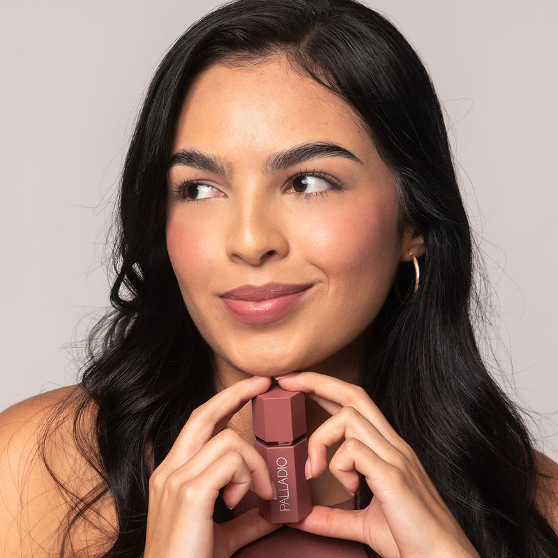 Palladio LIQUID BLUSH Blush & Lip Makeup Light Gray Deep Fuchsia - LIB06,Cool Pink - LIB05,Dusty Rose - LIB04,Dainty - LIB03,Rose Cloud - LIB02,Sunny Coral - LIB01