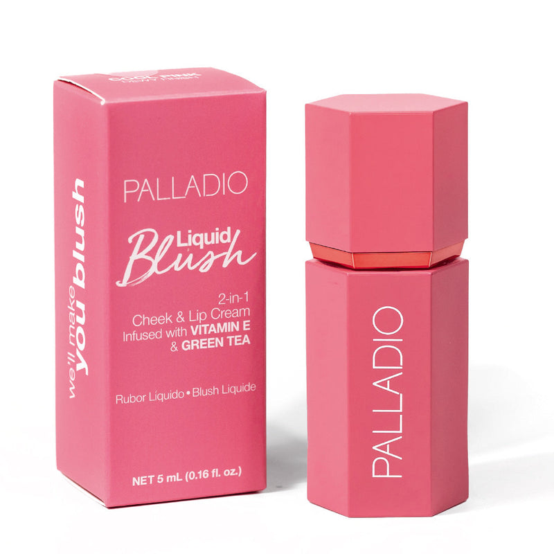 Palladio LIQUID BLUSH Blush & Lip Makeup White Smoke Deep Fuchsia - LIB06,Cool Pink - LIB05,Dusty Rose - LIB04,Dainty - LIB03,Rose Cloud - LIB02,Sunny Coral - LIB01