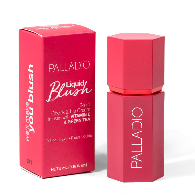 Palladio LIQUID BLUSH Blush & Lip Makeup White Smoke Deep Fuchsia - LIB06,Cool Pink - LIB05,Dusty Rose - LIB04,Dainty - LIB03,Rose Cloud - LIB02,Sunny Coral - LIB01