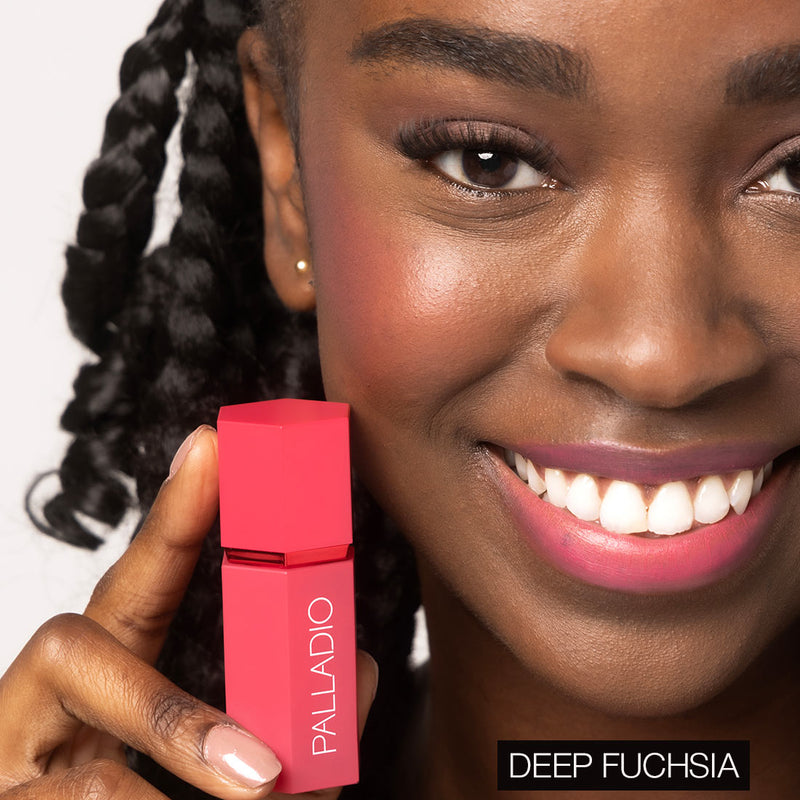 Palladio LIQUID BLUSH Blush & Lip Makeup Black Deep Fuchsia - LIB06,Cool Pink - LIB05,Dusty Rose - LIB04,Dainty - LIB03,Rose Cloud - LIB02,Sunny Coral - LIB01