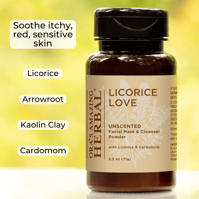 Ora's Amazing Herbal Licorice Love, Skin Soothing Facial Cleansing Powder Face Care