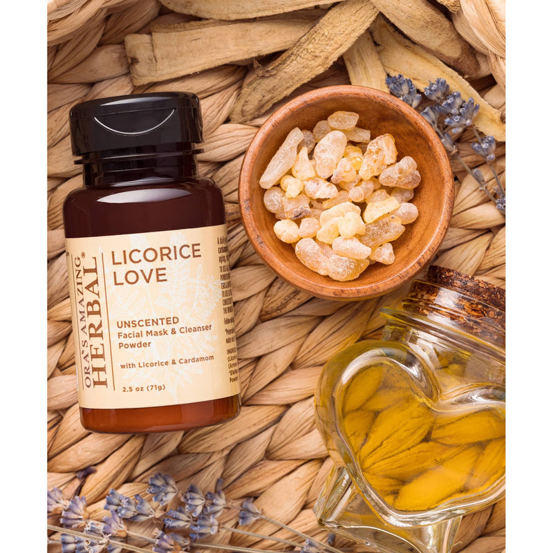 Ora's Amazing Herbal Licorice Love, Skin Soothing Facial Cleansing Powder Face Care