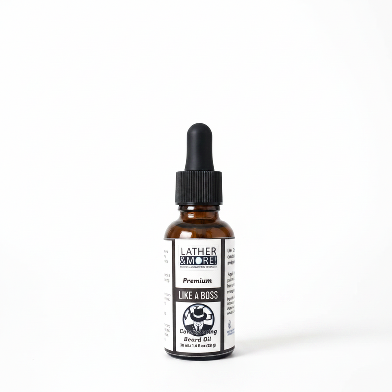 Lather and More! Like A Boss Premium Beard Oil beard oil White Smoke