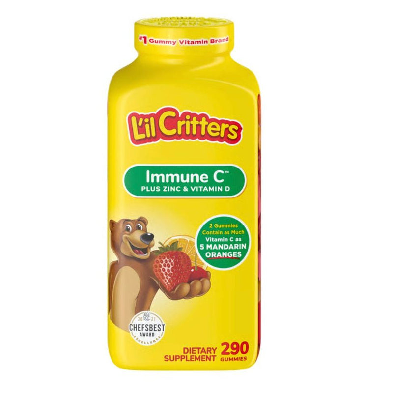 VIP Extensions L'il Critters Immune C + Zinc & Vitamin D Gummies (290 ct) Beauty Supplies