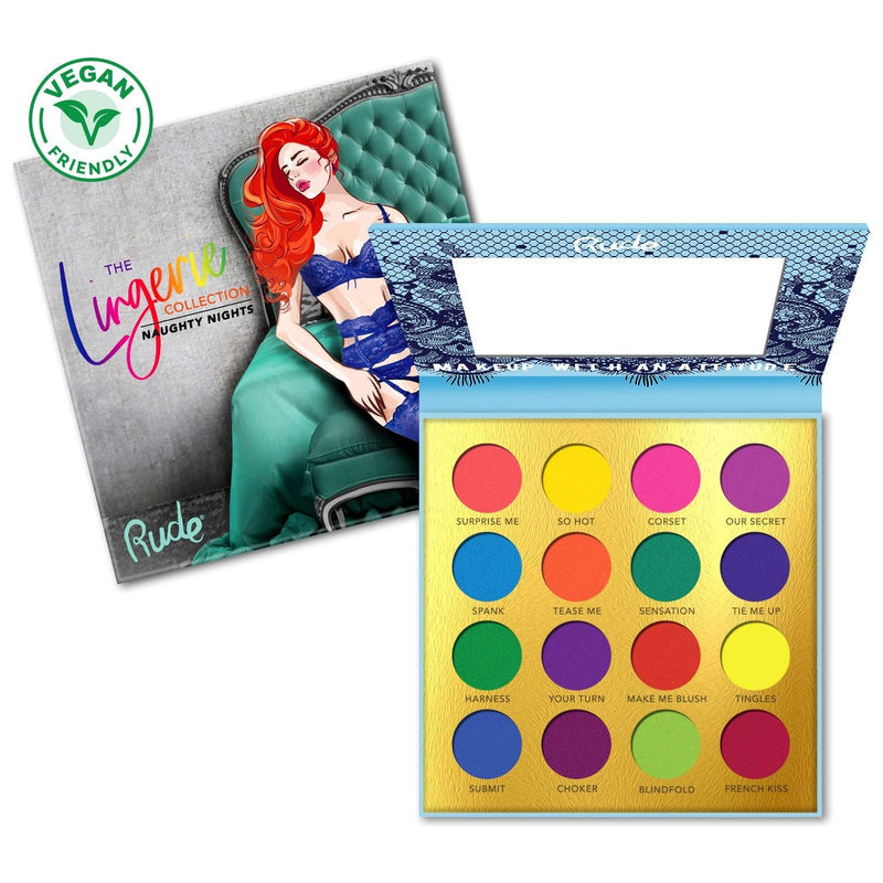 Rude Cosmetics The Lingerie Collection - Naughty Nights (Brights) Eyeshadow Palettes