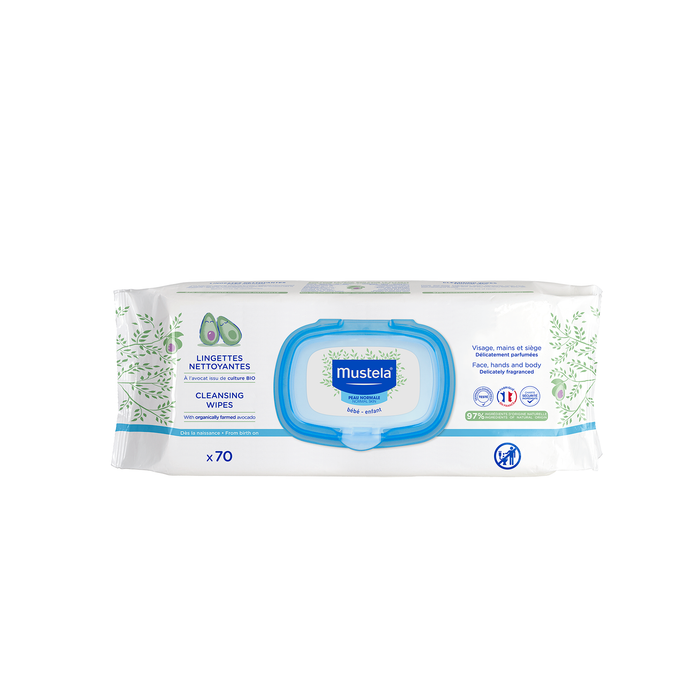 MustelaCleansing Wipes - Delicately Fragranced (For Normal Skin) 70wipes - 13 Oz
