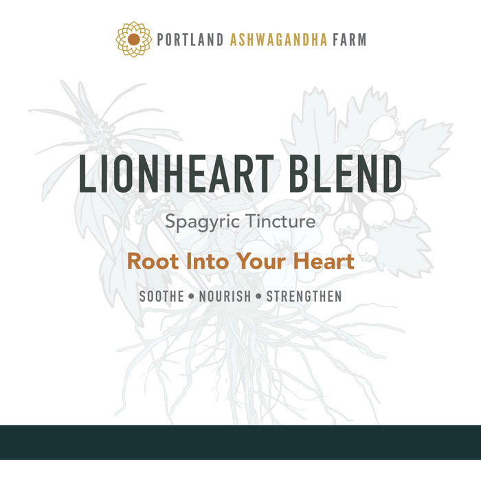 Portland Ashwagandha Farm - Lionheart Blend - Fresh Spagyric Tincture