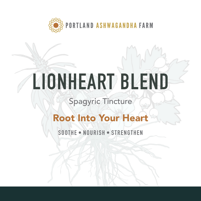 Portland Ashwagandha Farm Lionheart Blend - Fresh Spagyric Tincture Health Care