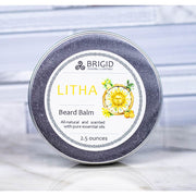 Brigid Trading Company Litha Natural Beard Balm - Lemon, Sweet Orange, Myrtle, and Ylang Ylang Beard Oil