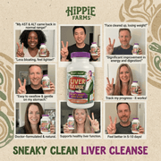 Hippie Farms Premium Liver Cleanse & Reset - Liver Detox, Bile Stimulation, Enzyme Support (AST/ALT) Vitamins & Supplements