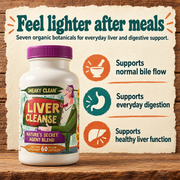 Hippie Farms Premium Liver Cleanse & Reset - Liver Detox, Bile Stimulation, Enzyme Support (AST/ALT) Vitamins & Supplements Antique White