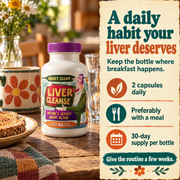 Hippie Farms Premium Liver Cleanse & Reset - Liver Detox, Bile Stimulation, Enzyme Support (AST/ALT) Vitamins & Supplements Bisque