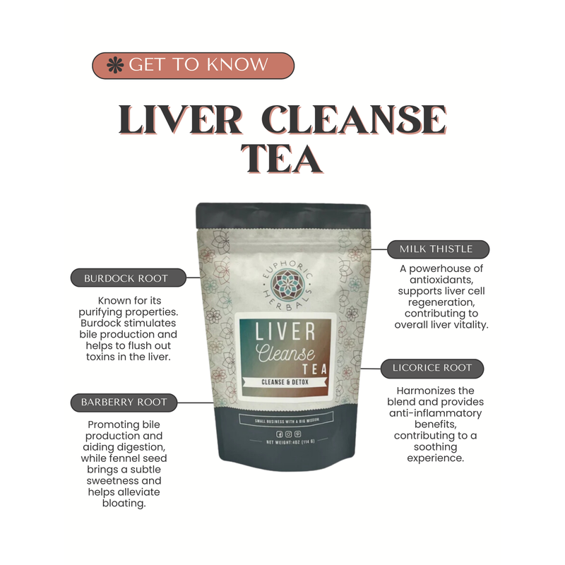 Euphoric Herbals Liver Cleanse Herbal Tea Herbal Tea