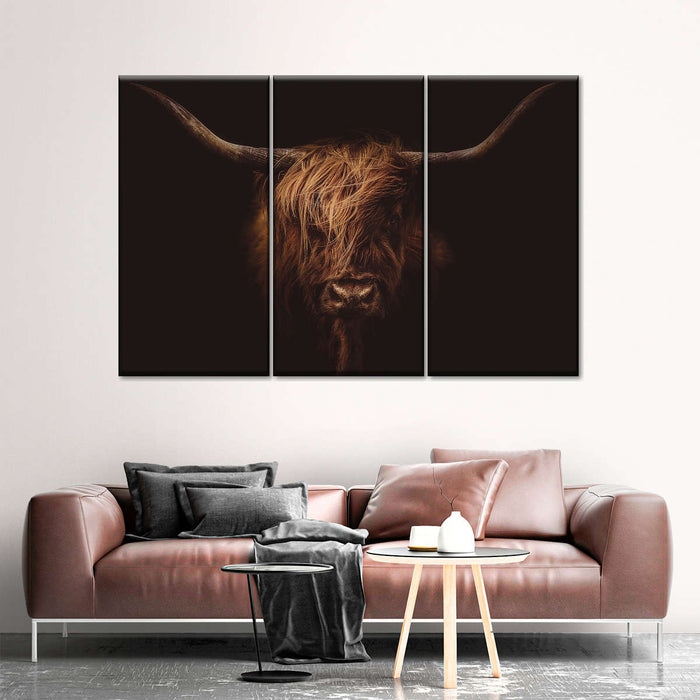 Handsome Highland Cow Wall Art