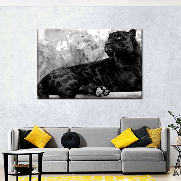 Black Panther Monochrome Wall Art