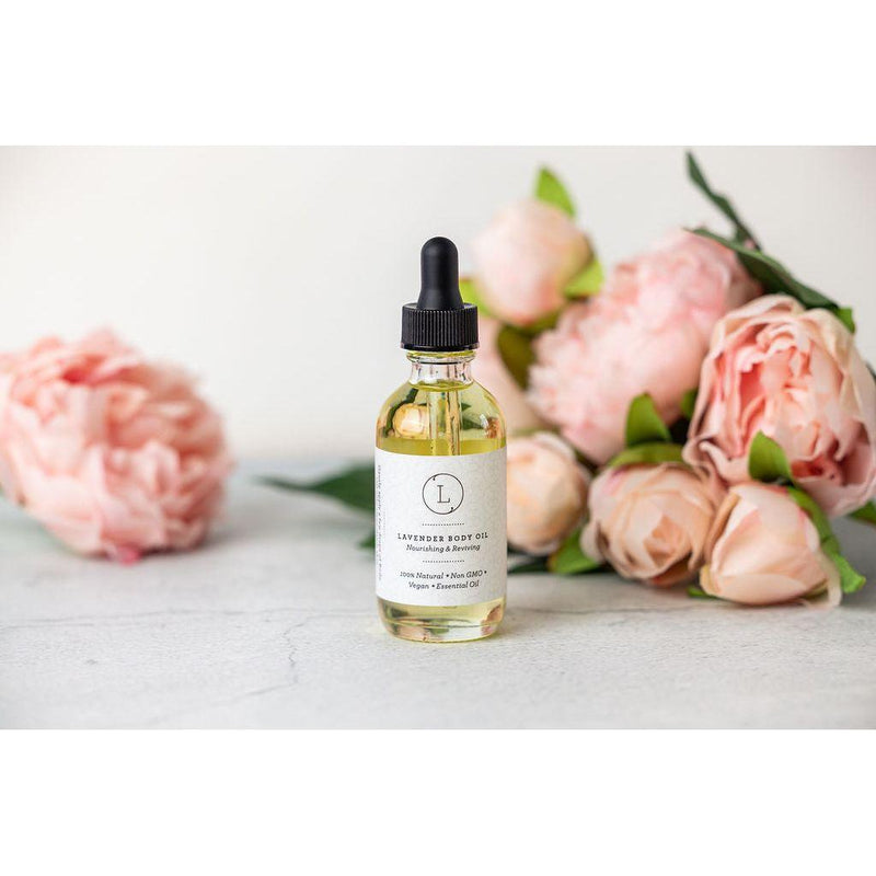 Lizush Lavender Body Oil, Natural Moisturizing Body Oil CREAMS & OILS
