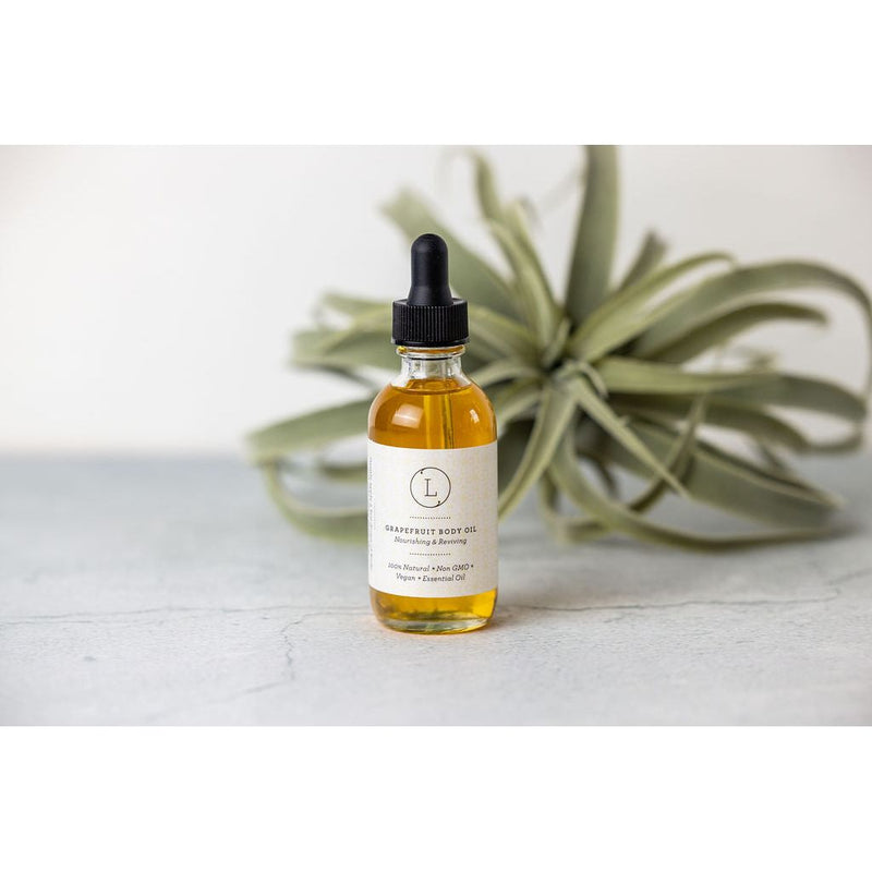 Lizush Natural Body Oil, Grapefruit Moisturizing Body Oil CREAMS & OILS