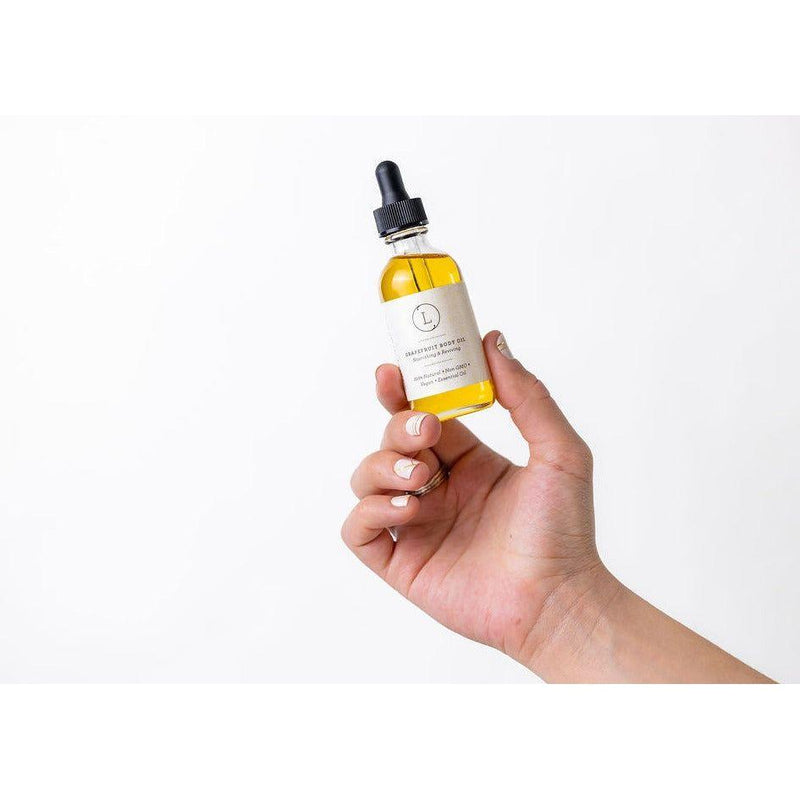 Lizush Moisturizing set with Grapefruit body oil and Body scrub CREAMS & OILS