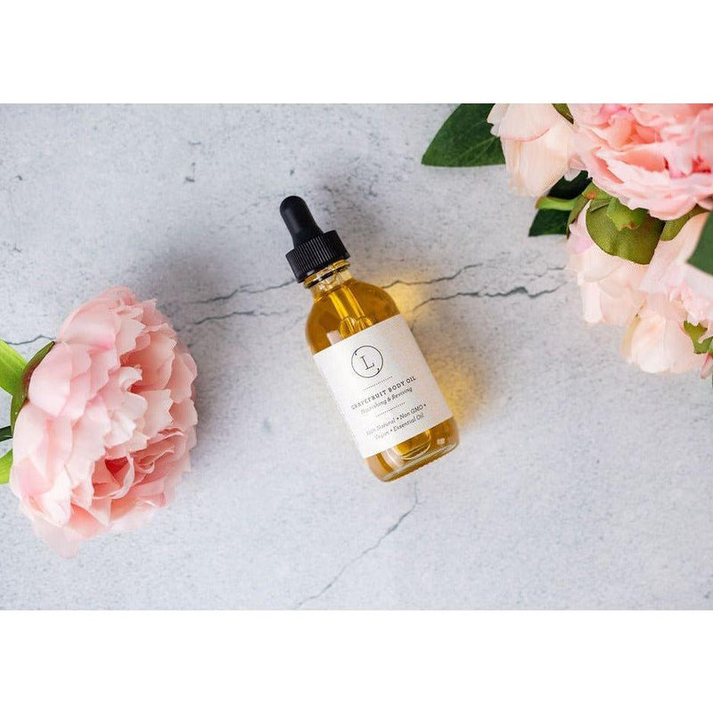 Lizush Moisturizing set with Grapefruit body oil and Body scrub CREAMS & OILS