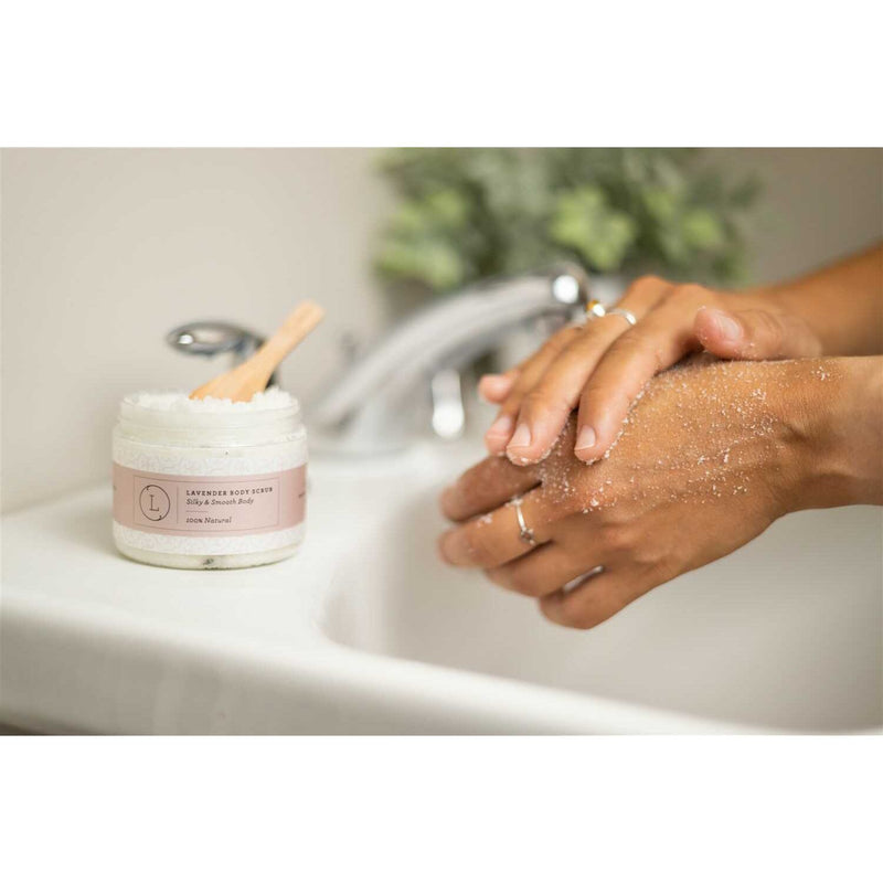 Lizush Natural Body Scrub, Lavender Body Salt Scrub BODY SCRUBS