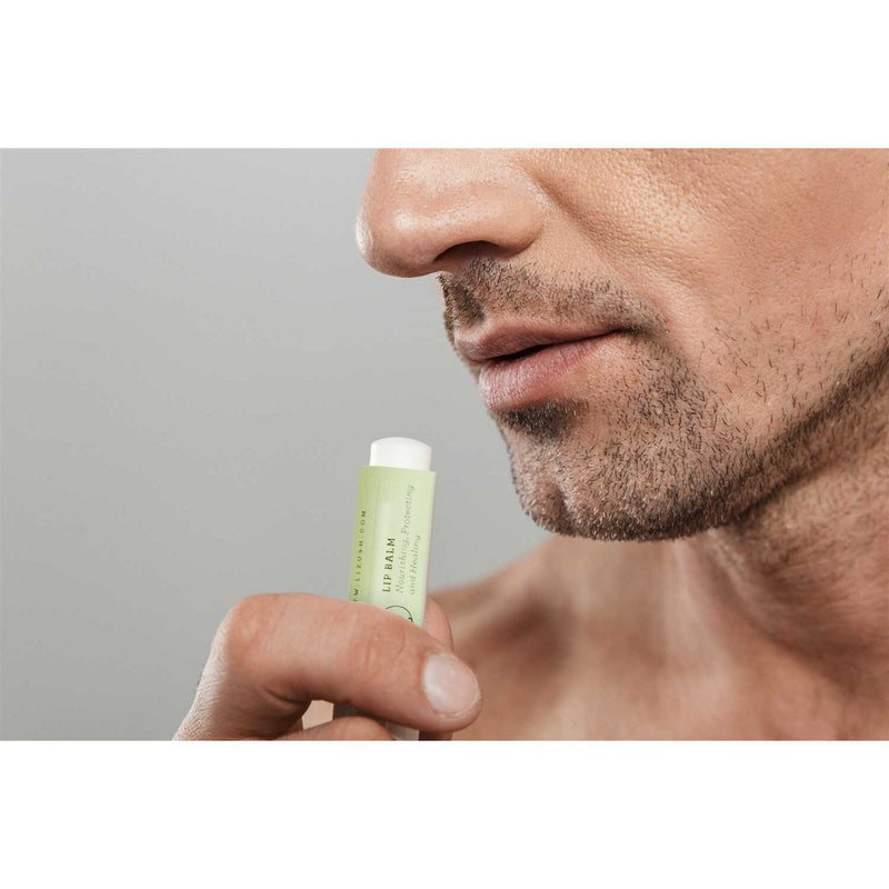 Lizush Lip Balm, Set of 3 Natural Unscented Lip Balms LIP BALMS