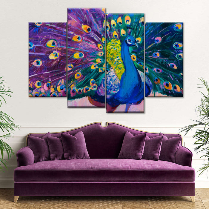 Dazzling Peacock Wall Art