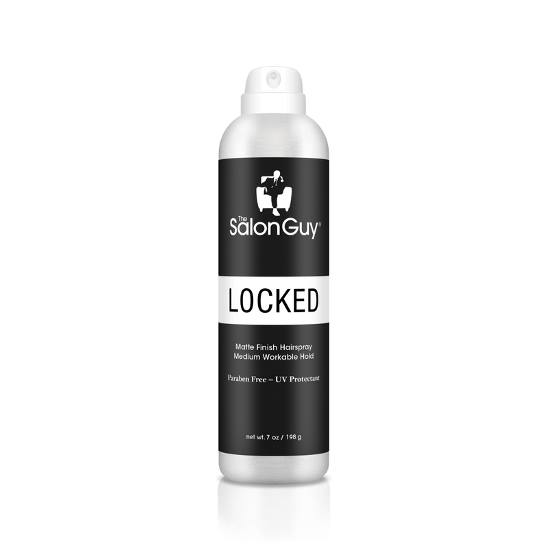 TheSalonGuy LOCKED Matte Finish Medium Hold Hairspray Original Version Haircare