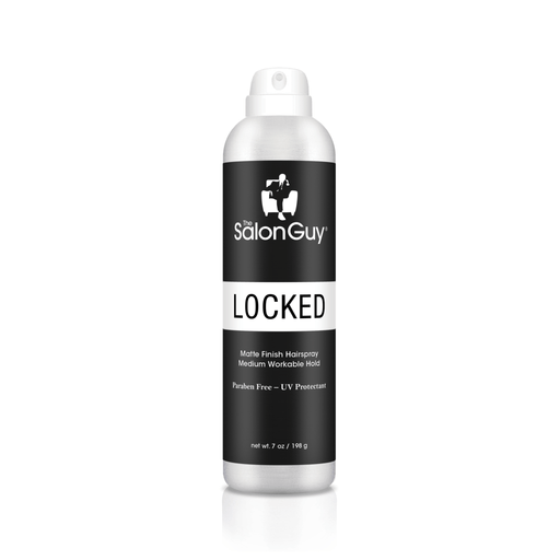 TheSalonGuy LOCKED Matte Finish Medium Hold Hairspray Original Version Haircare