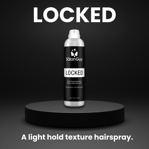 TheSalonGuy LOCKED Matte Finish Medium Hold Hairspray Original Version Haircare