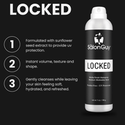 TheSalonGuy LOCKED Matte Finish Medium Hold Hairspray Original Version Haircare