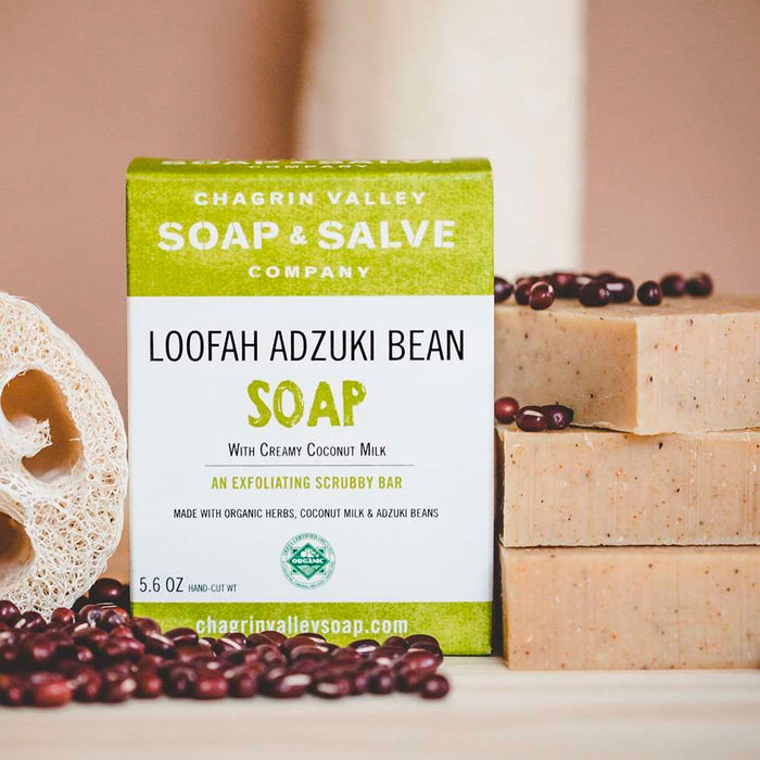 Chagrin Valley Soap & Salve - Natural Soap: Loofah Adzuki Exfoliating