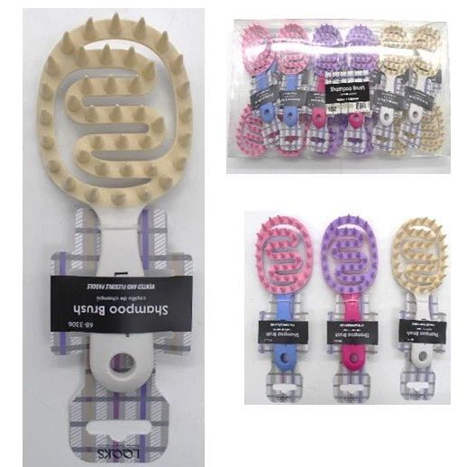 VIP Extensions Looks Vented Flexible Shampoo Brush Hair Tools