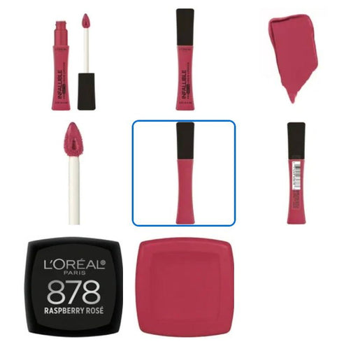 VIP Extensions L'Oreal Paris Infallible Pro Matte Liquid Lipstick, Raspberry Rose 0.21 oz Beauty Supplies