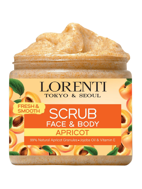 Vip Barber Supply Lorenti Face & Body Scrub Series 16.9oz | 500ml Face Scrub White Smoke Apricot
