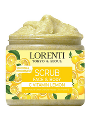 Vip Barber Supply Lorenti Face & Body Scrub Series 16.9oz | 500ml Face Scrub White Smoke Lemon