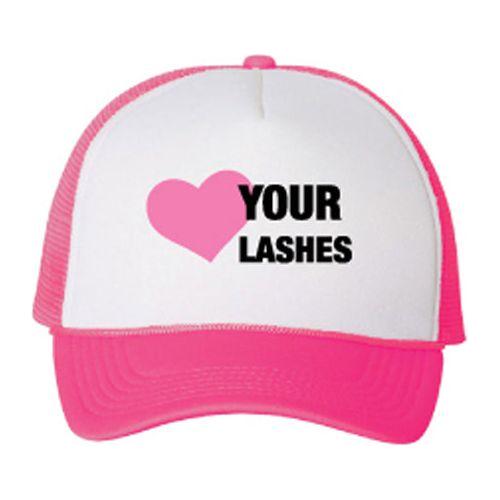 GladGirl Lash Lid Hot Pink Hat Marketing